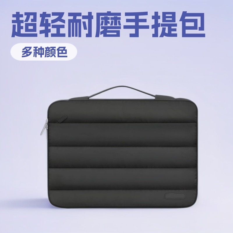 亚马逊新款涧棉羽绒收缩手提包笔记本电脑包多收纳行李拉杆带加工产品实拍图
