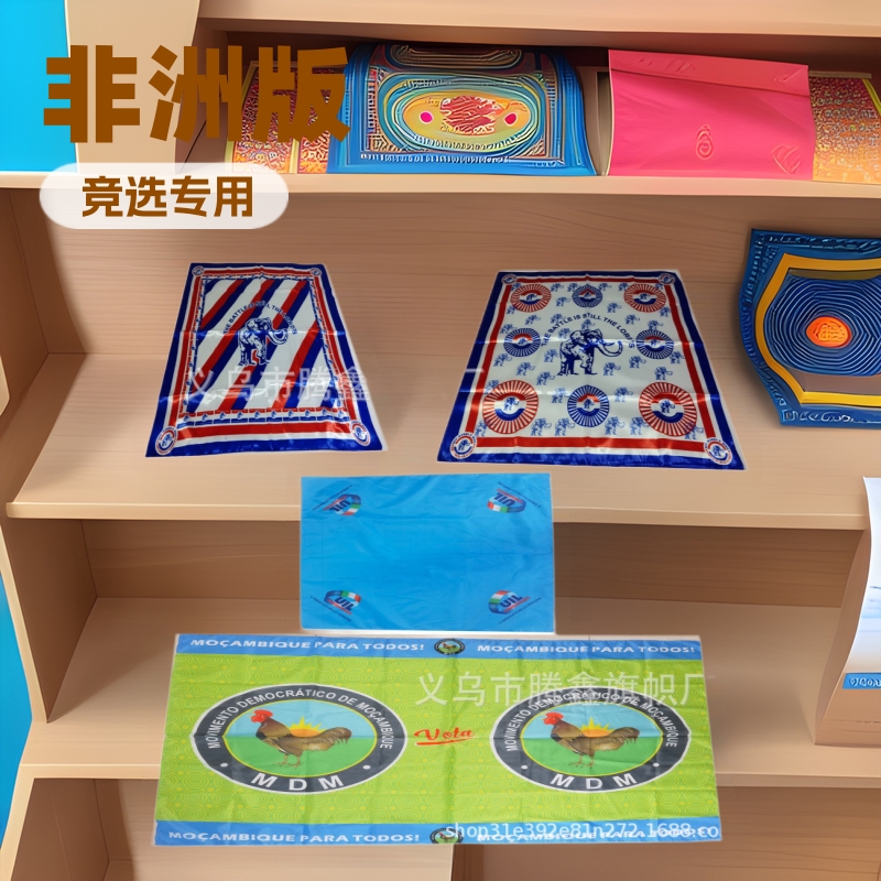 跨境供应 非洲各国竞选国旗方巾 节庆广告礼品方巾 旗帜头巾应援