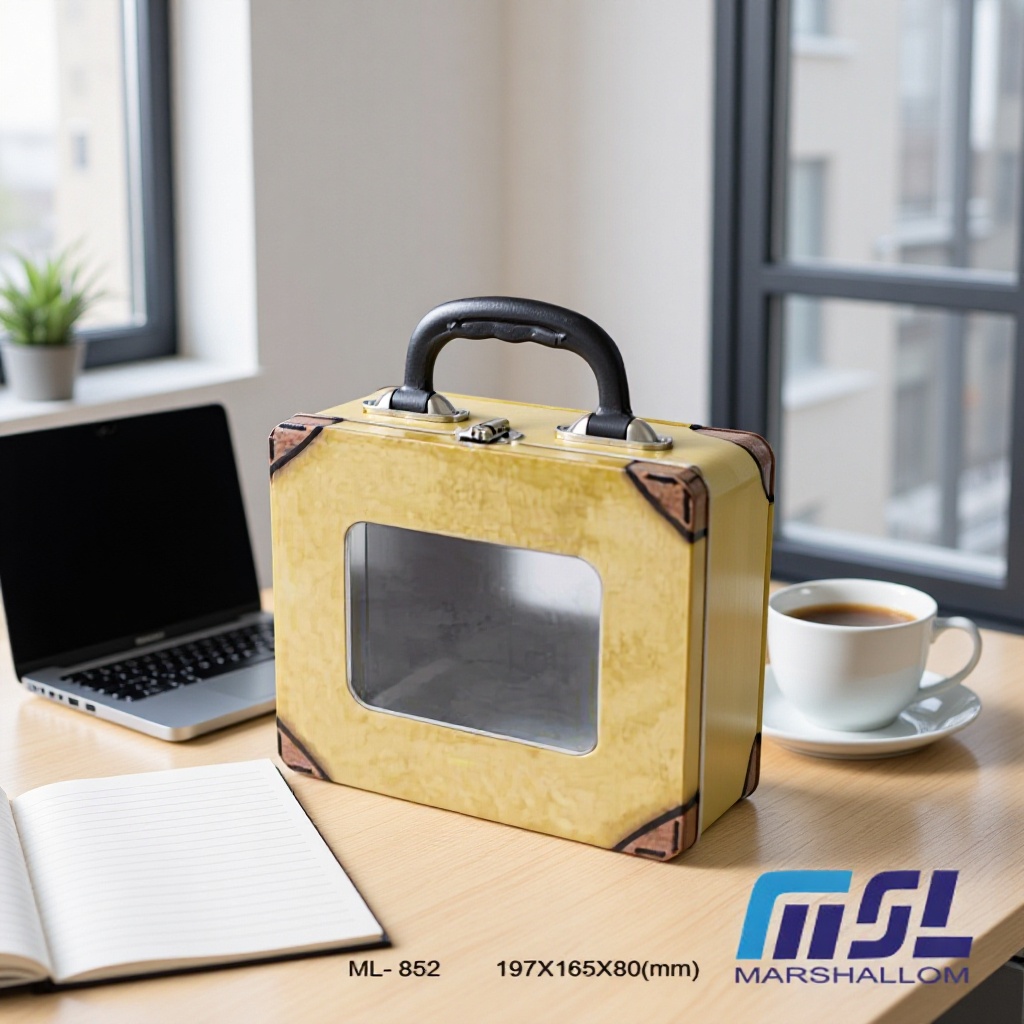 源头厂家 优惠供应精美马口铁ML-852长方罐 手挽罐 礼品罐