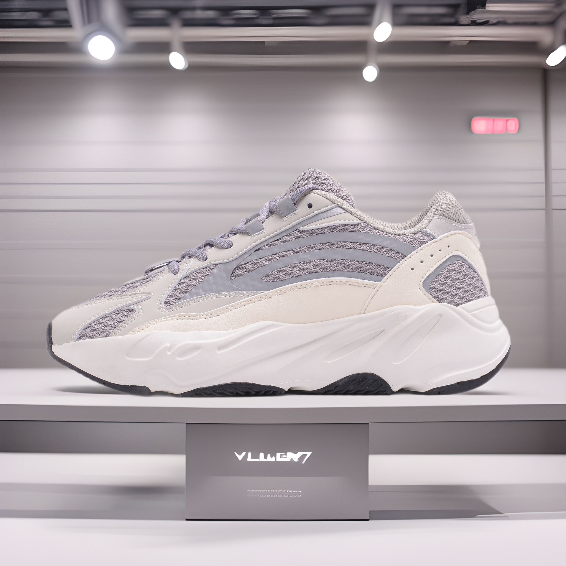 qkzyeezyジョコジャンココナッツ700V2真爆高バージョン火山灰スポーツシューズメンズ莆田増高快適
