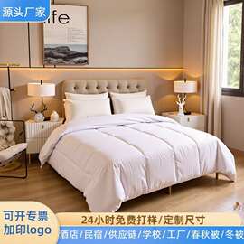 被子羽丝棉被芯职工宿舍单双人棉被褥四季被羽丝绒老粗布四件套