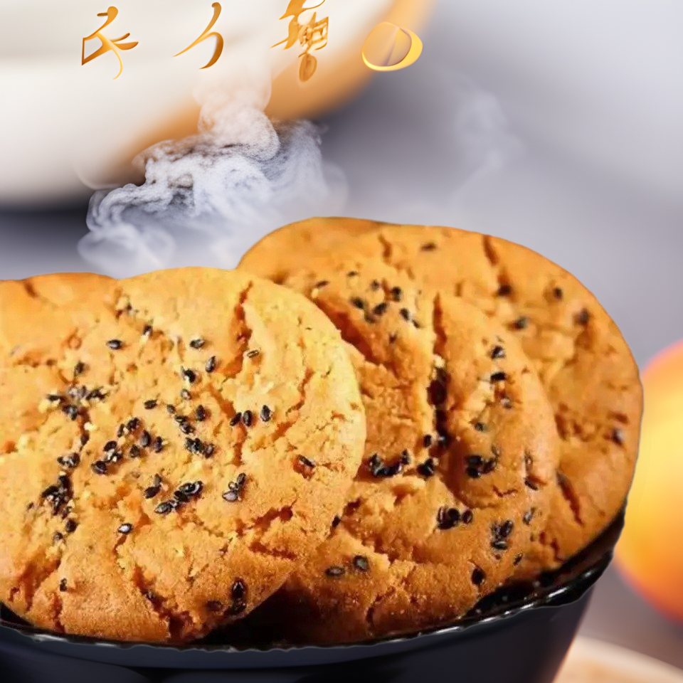 桃のショートニングの古い宮廷の鉄棒の山薬のビスケットの箱の中の袋の食品のレジャーの間食の朝食の軽食のお菓子のお菓子