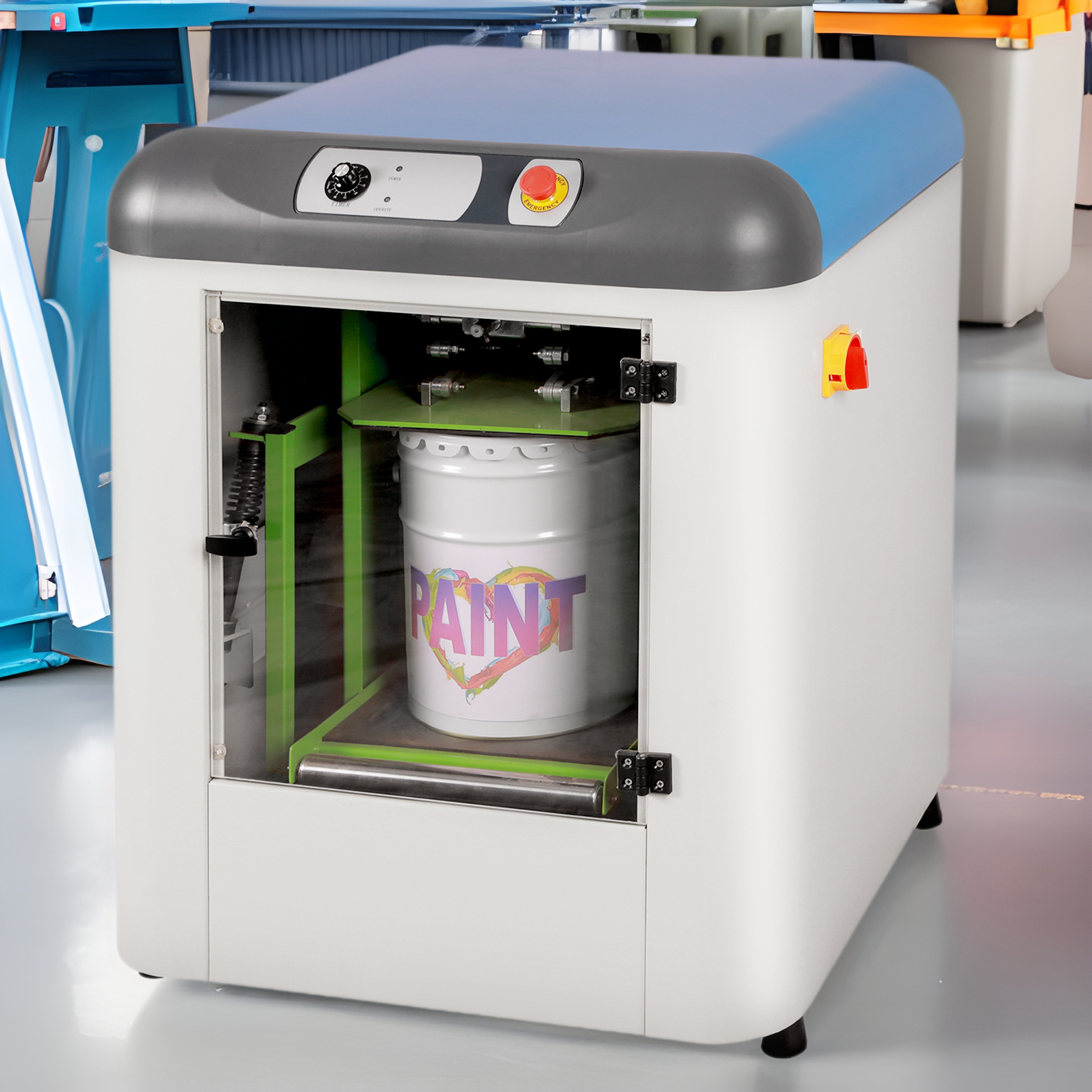 油漆涂料高速混合机油墨混匀设备手动夹紧震荡混油机厂搅拌机