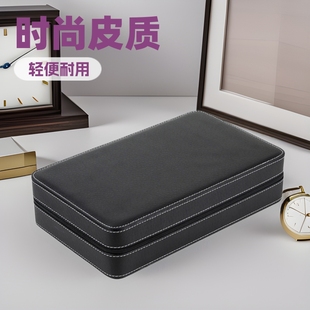 PU12 Bit Leather Watch Box Business Watch Storage Box Packaging Box Watch Box Flip Cross Border Box Gift Box