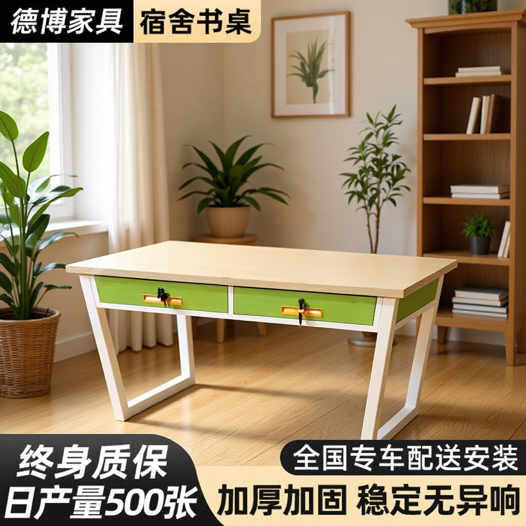 Simple Employee Desk under the Bed Study Computer Desk Student Dormitory Simple Table Bedside Long Drawer Table Ready Stock