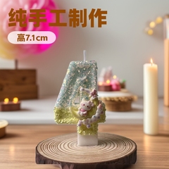 クロスボーダークリエイティブ 2 色おやすみムーン猫デジタル子供の最初の誕生日の装飾手作りデジタルキャンドル卸売