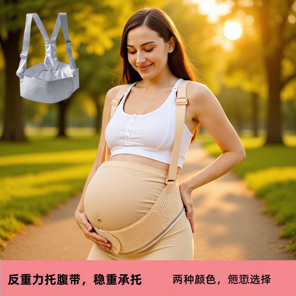 孕妇腹带中期孕晚期防勒肚孕妇装腹部加宽高弹透气护腰孕妇托腹带