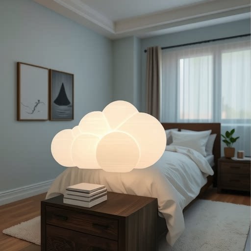 New magnetic suspension Cloud lamp atmosphere sleep lamp creative desktop home decoration patent source foreign trade supply