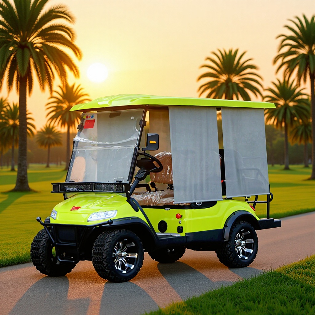 Cross-Border Scenic Spot Sightseeing Car Hotel Campus Four-Wheel Sightseeing Car Property Reception Car Electric 4-Seat Golf Car