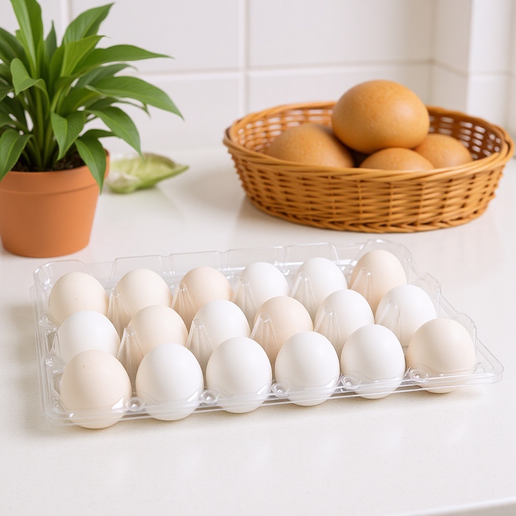 批发塑料鸡蛋托一次性18枚中号鸡蛋托三排18枚加厚大号鸭蛋托