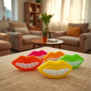 Novelty Funny Trick Funny Big Mouth Whistle Lips Whistle Promotional Food Small Toys