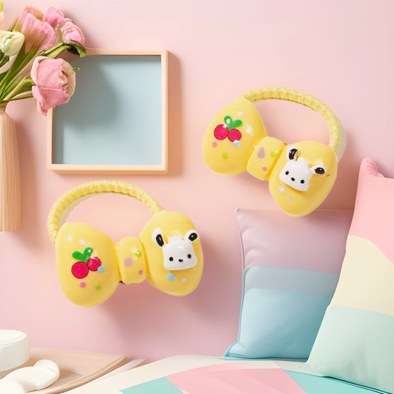 Экологичная смола мультфильм лук для домашних животных украшения не повредит волосы