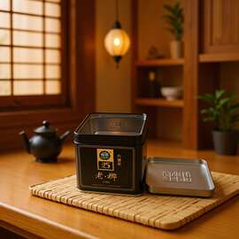 东莞祥辉制罐厂家生产直销镀锡铁皮密封茶叶罐 马口铁凸字茶叶罐