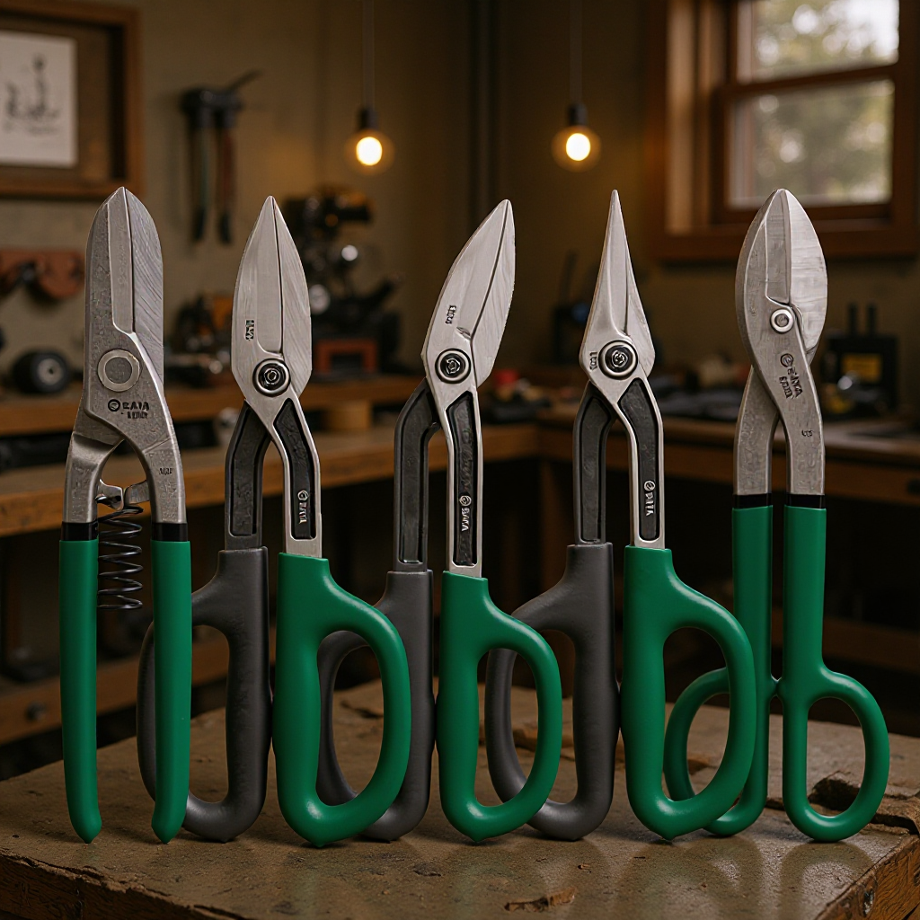 Shida British Style Iron Shears Straight/Elbow/Pointed Iron Shears Stainless Steel Plate Scissors 8"~16"