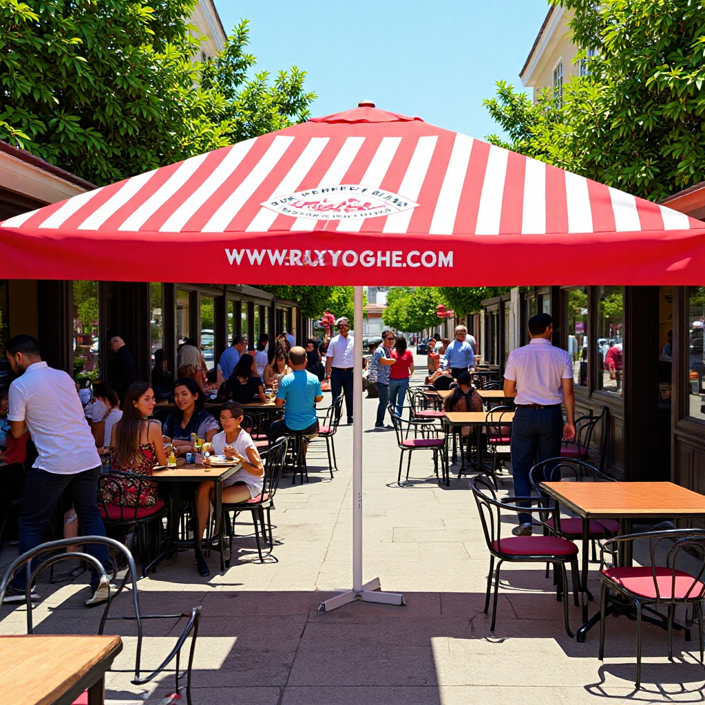 户外遮阳太阳伞有边方伞防晒防紫外线