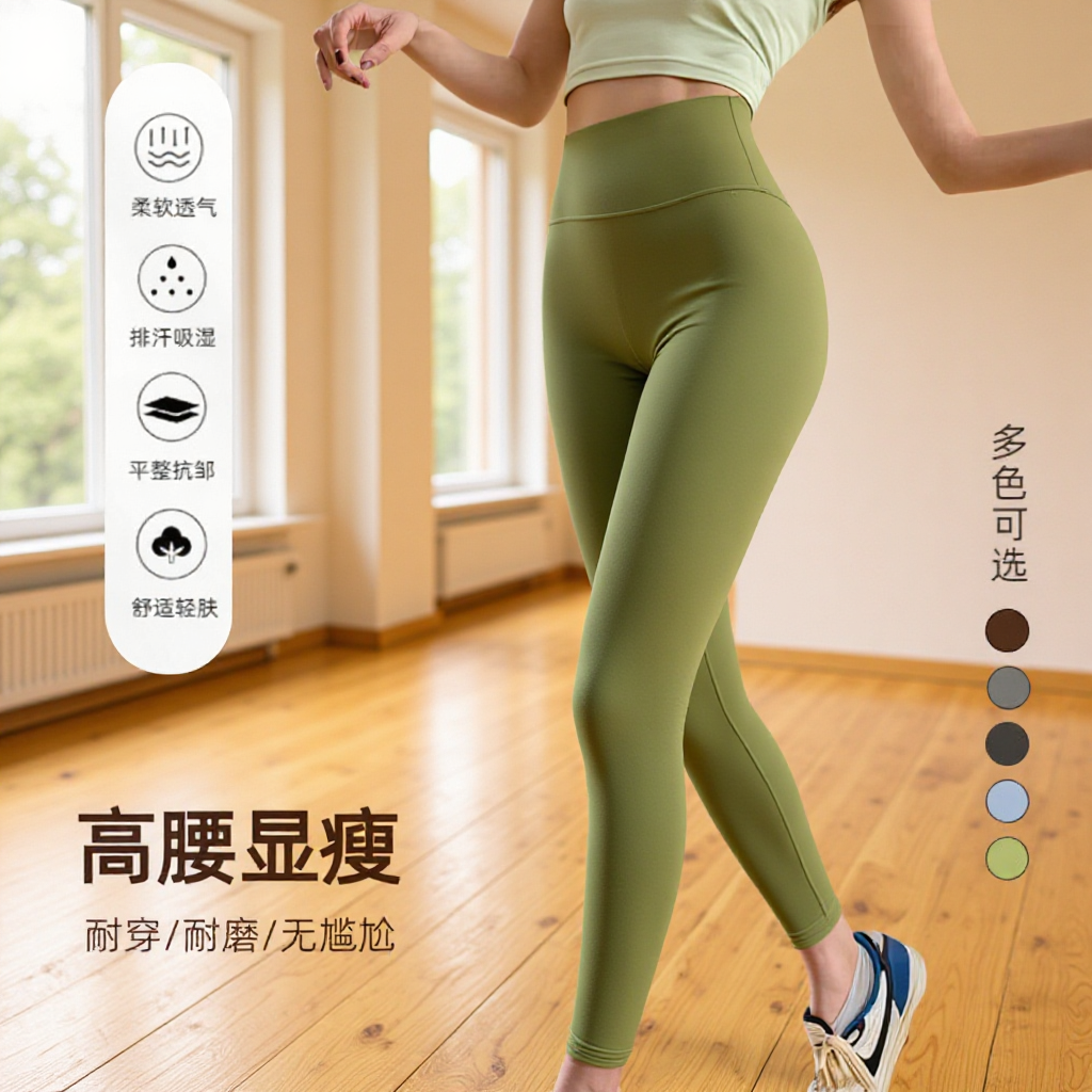 Yoga Pants Outer Wear No Embarrassment Line Pilates Tight Pants Naked High Waist Hip Lifting Sports Running Fitness Yoga Clothes
