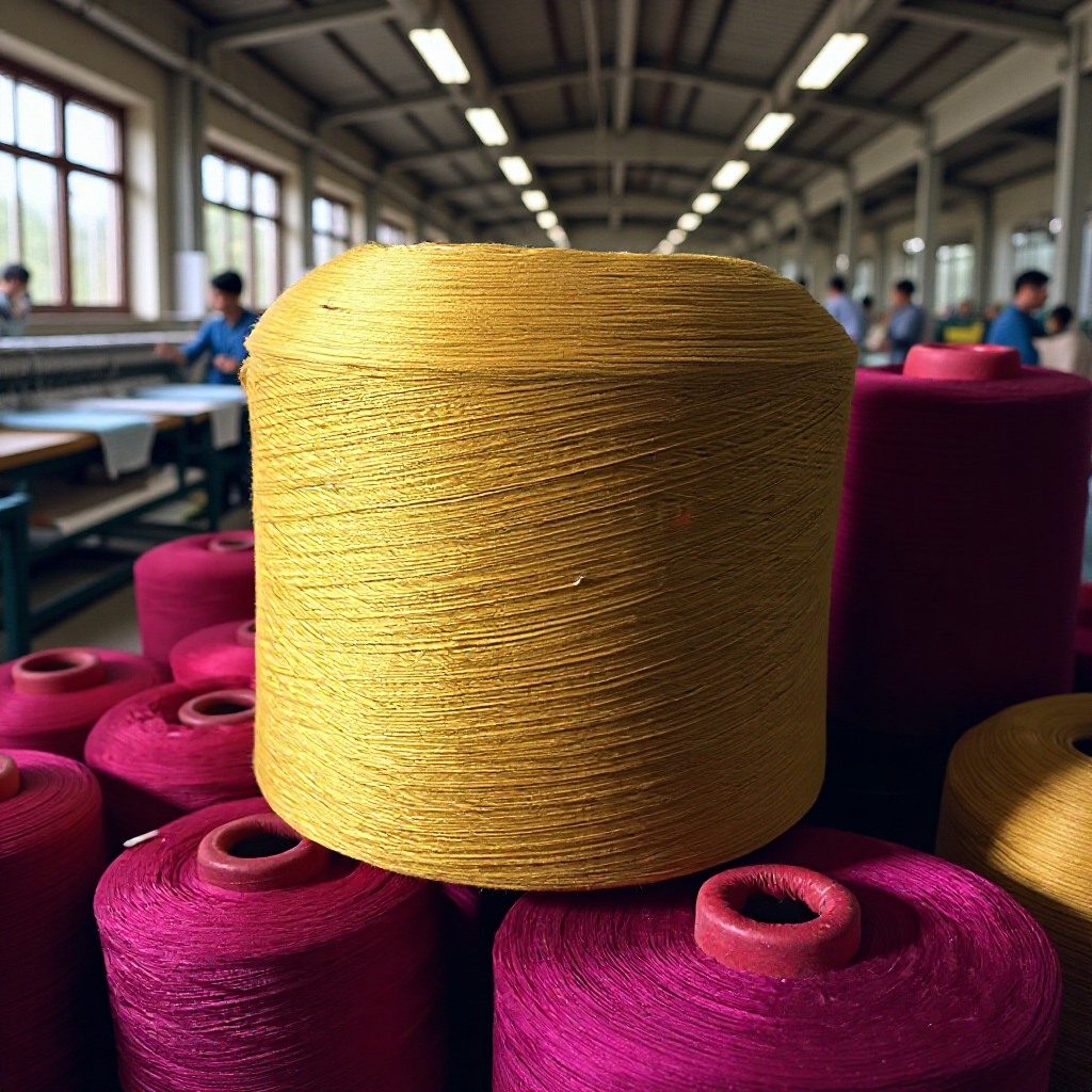 60支绢丝棉混纺纱 60NM/2 55%绢丝45%棉 绢棉色筒纱 现货供应