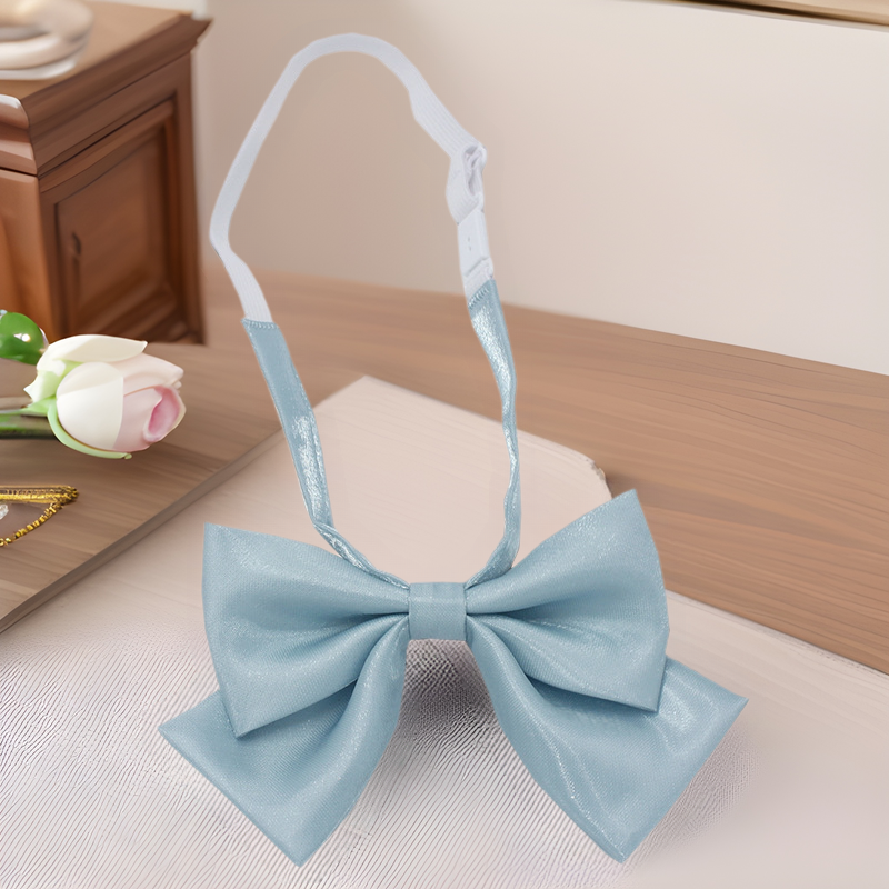 Spot de fábrica al por mayor versión coreana de pajarita de color sólido con lazo de mariposa, pajarita, vestido de marinera para niñas, pajarita uniforme JK