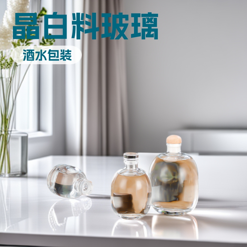 跨境批发果酒瓶蒙砂自酿青梅酒瓶十八岁透明果汁瓶厂家直供玻璃瓶