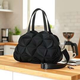 2025拼接花造型包女韩日创意手提包小众设计大容量斜挎包贝壳收纳