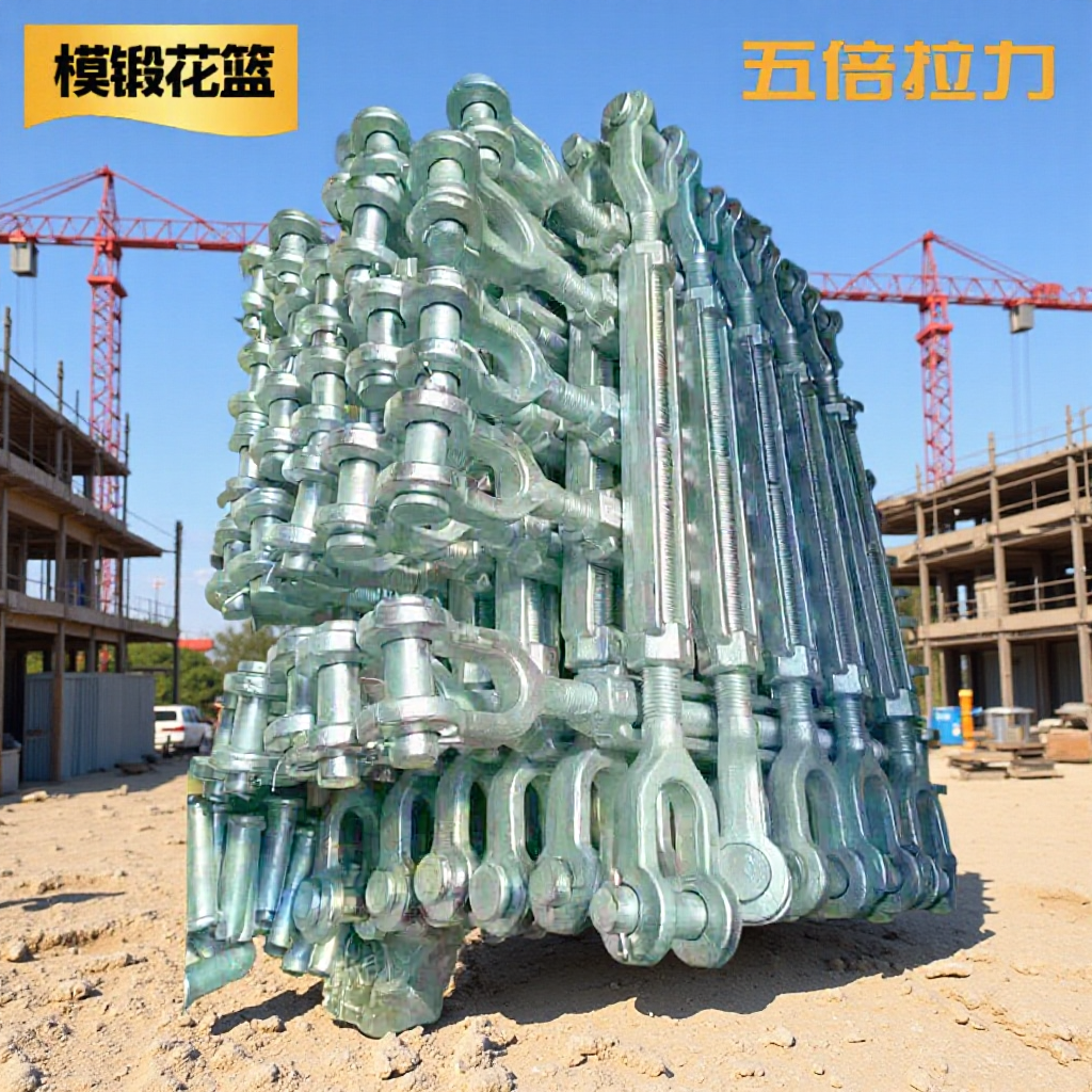 Rigging Manufacturers Supply American Die-forged Flower Basket Marine Flower Basket Bolt Steel Wire Rope Tightener Hardware Accessories