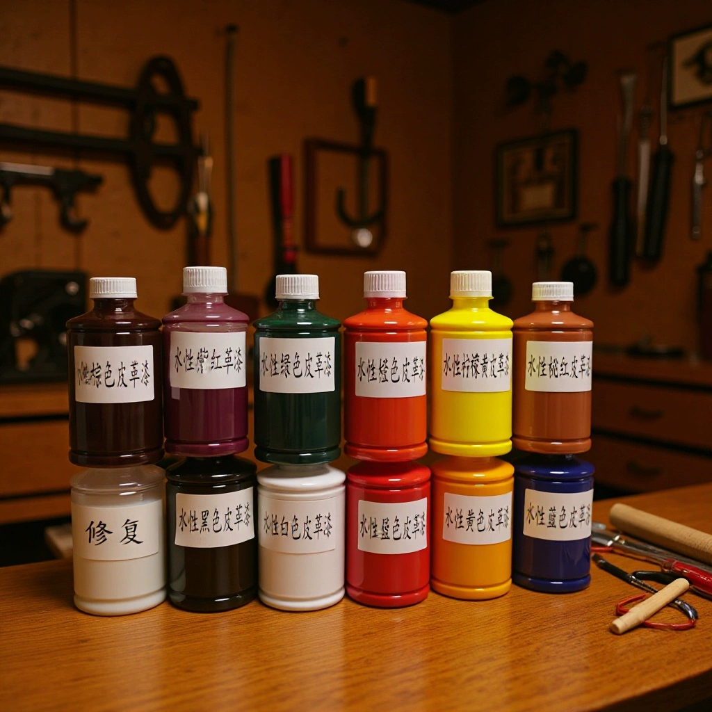 Краска для кожи на водной основе, краска для изменения цвета кожи, краска для ремонта и реставрации натуральной кожи, краска для восстановления цвета кожи автомобиля, дивана, одежды, обуви, сумок.