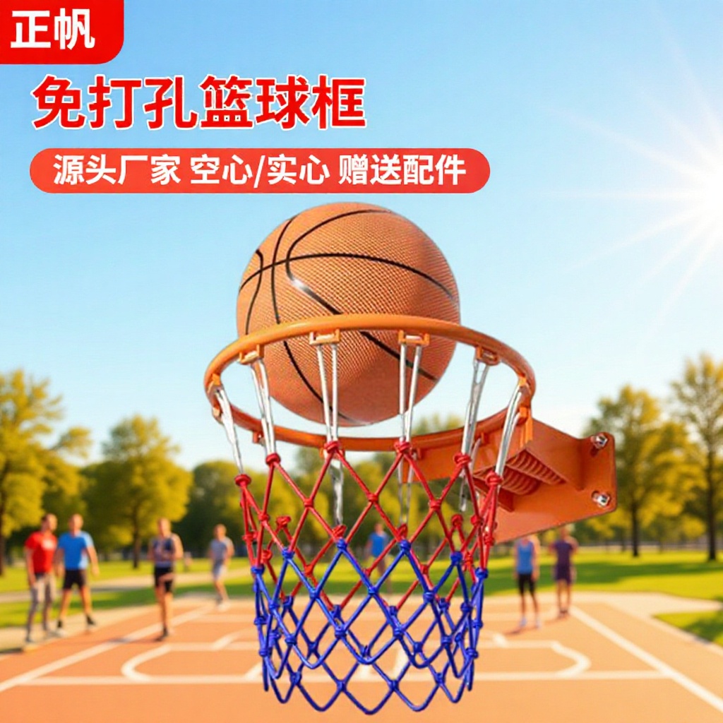 可移动篮球框悬挂式篮球架户外可拆卸儿童5号加粗圈箱式扣篮潮流