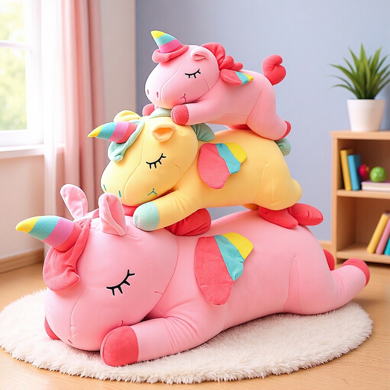Unicorn Doll Children's Plush Toy Rainbow Angel Pony Pillow Creative Birthday Gift for Girls Wholesale Unicorn Doll Children's Plush Toy Rainbow Angel Pony Pillow Creative Birthday Gift for Girls Wholesale