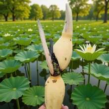食用莲藕种苗种根池田高产大型蔬菜莲藕荷花苗粉脆籽藕种根苗藕苗
