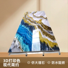 UV板木饰面碳晶板仿大理石墙板PVC饰面板防水阻燃电视背景装饰板
