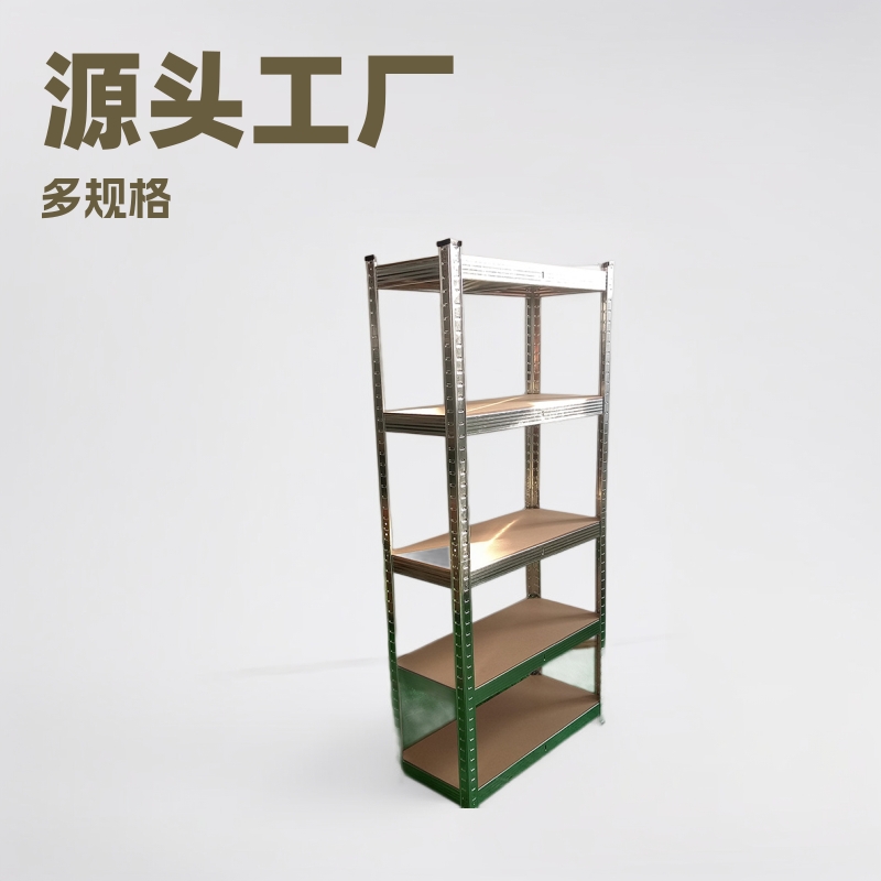 Almacenaje de fábrica de origen, estante de metal de almacenamiento, tablero de madera multicapa de múltiples especificaciones, estante en capas libre
