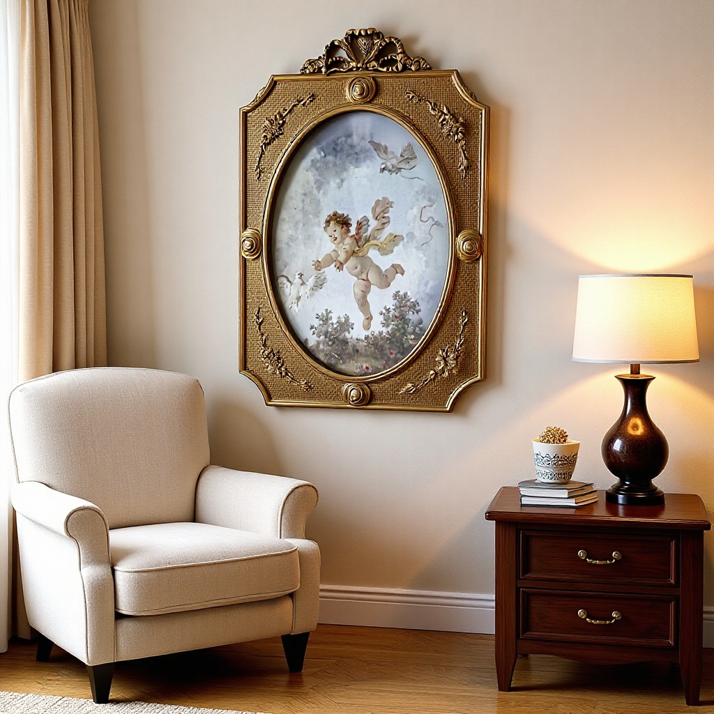 Resin Table Hanging Painting Living Room Bedroom Sofa Entrance Decoration Ornaments Special Layout High-End Photo Frame Waterproof New Style