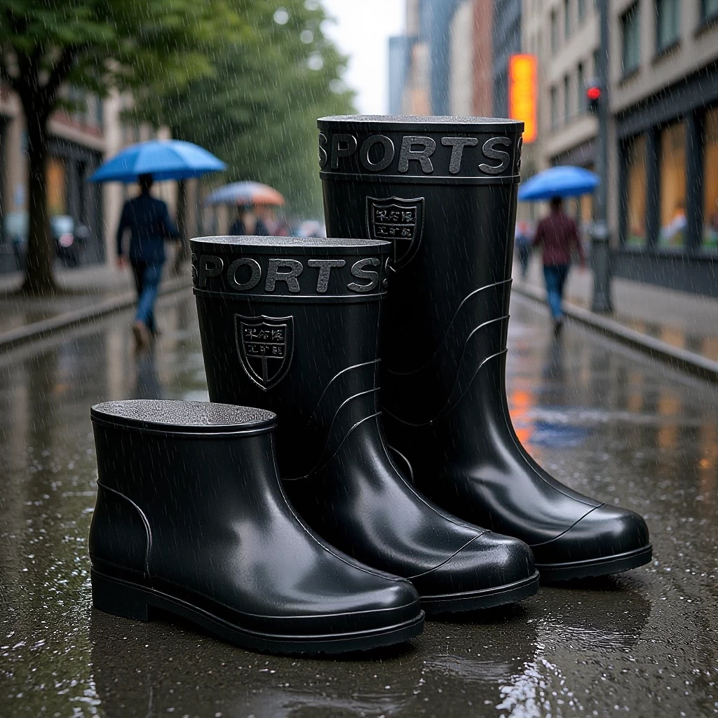 Цельные мужские высокие резиновые сапоги для строительной площадки с бесплатной доставкой, нескользящая износостойкая резиновая обувь, утолщенная обувь для воды, длинные мужские сапоги