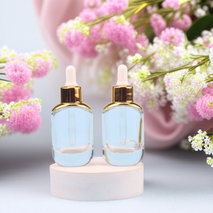 Factory in stock 30ml thick bottom essence bottle shoulder dropper bottle cosmetic bottle essential oil bottle