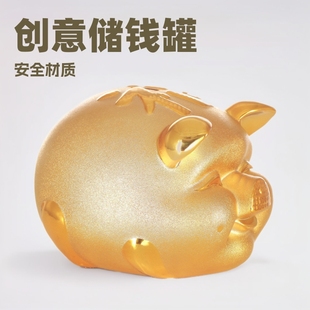 Extra large small size golden pig Piggy Bank ceramic piggy bank creative cute children birthday gift