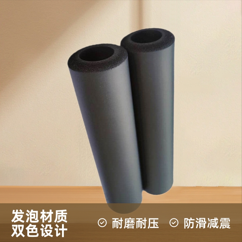 鱼竿把手防滑减震把套 童车钢管防碰保护套 磨面双色沟槽发泡管