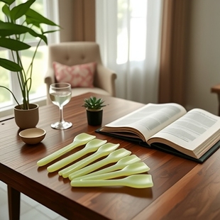 Natural Jade Xiuyu Ice New Style Household Handmade Tea Spoon No Fading Tea Shovel Tea Set Tea Shovel