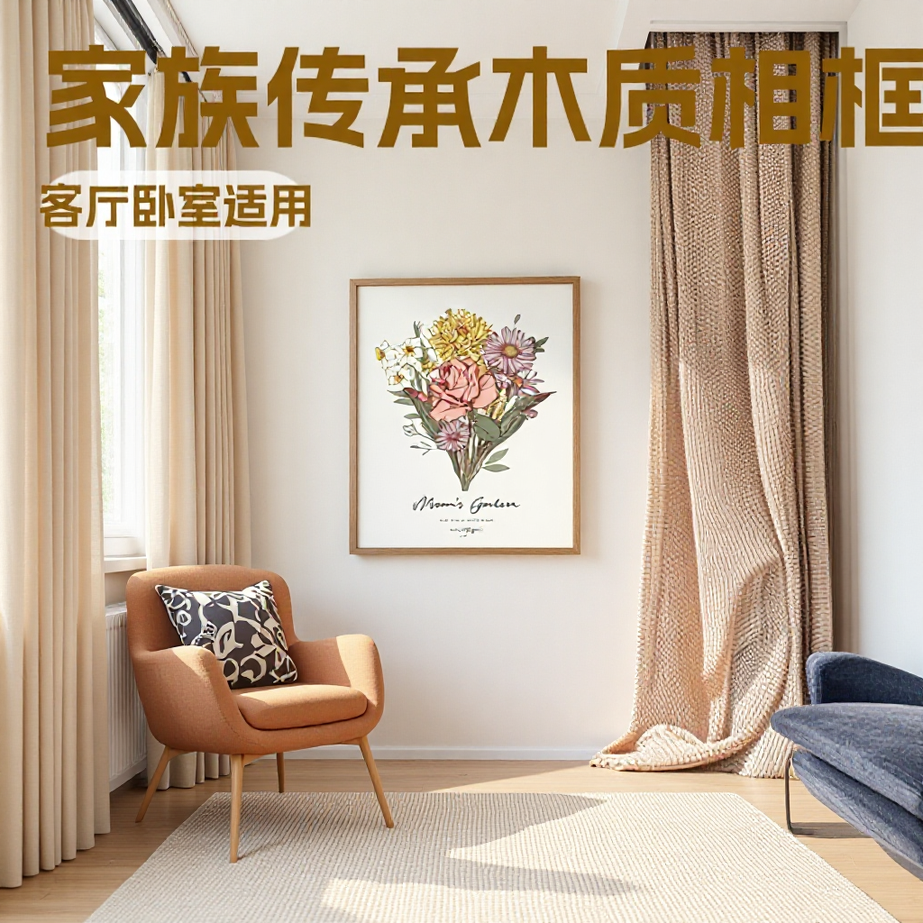 Handmade Simple Wooden Photo Frame Display Stand Wholesale A3A416 Oil Painting Poster Children's Puzzle Photo Album Wall Hanging Framing