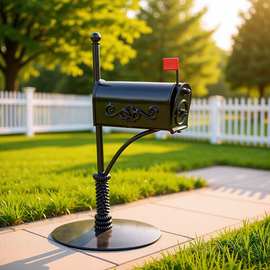 铁丝工艺品摆件邮箱造型手工铁线铁制家居装饰金属创意田园风