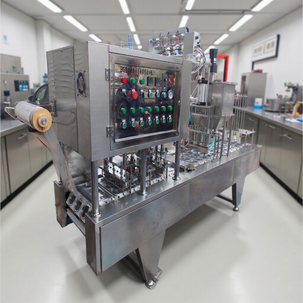 供应BG95-3杯装豆浆全自动灌装封口机 水灌装封口机智能包装机