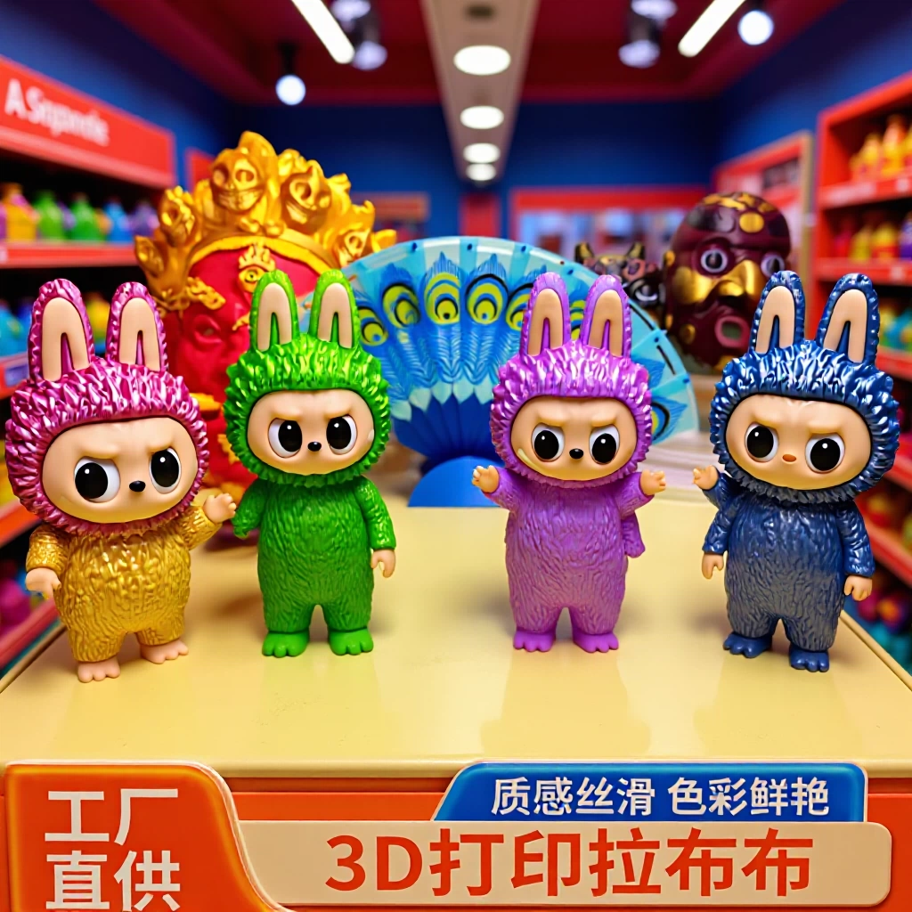 3D-печатная плюшевая игрушка-сюрприз: скелет китайского дракона-змеи с крыльями, трендовая фигурка для Xiaohongshu и Douyin