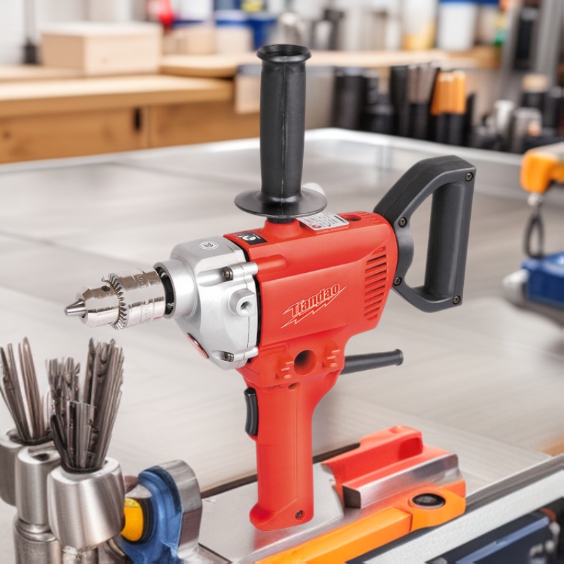 田岛13mm工业级手电钻冲击 手枪钻 电动钻 电钻机TD60213电动工具