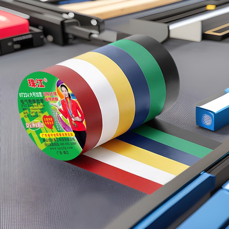 珠江电工胶带绝缘胶布pvc阻燃胶布防水胶带耐高温抗老化加宽07224