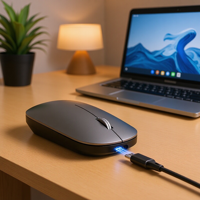 New wireless charging bluetooth business mouse office mute new fashion ultra-thin dual-mode in stock wholesale mouse