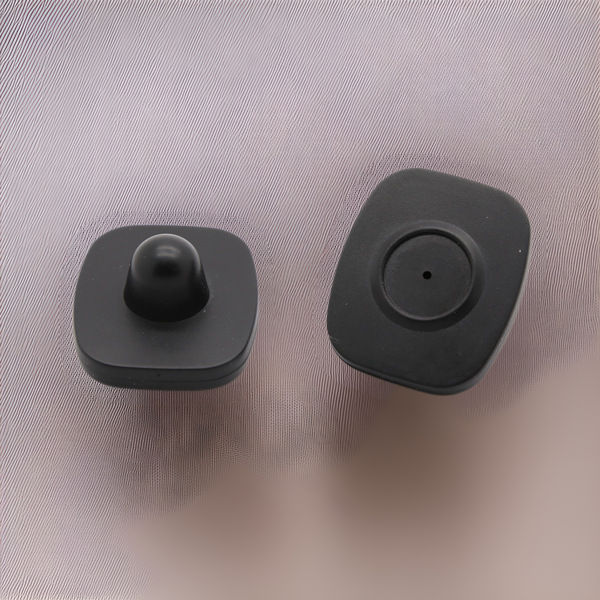 Clothing Store Clothing Anti-Theft Buckle Supermarket Hard Magnetic Buckle Rf Size Black and White Square Nail Eas Anti-Theft System