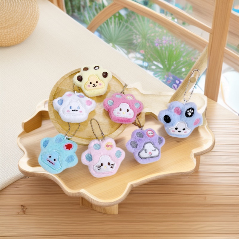 Cat's Claw Sanrio Plush Doll Accessories Brooch Decoration Accessories Clothing Bag Pendant Slippers Hair Band Accessories