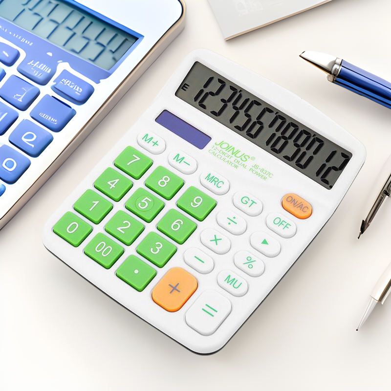 批发计算器台式财务办公多功能计算机彩色众成JS837C语音商务礼品