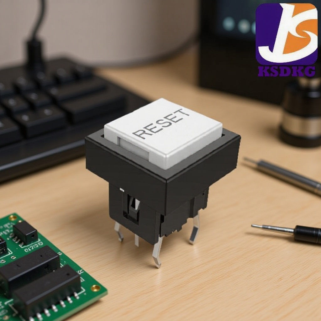 厂家批发轻触开关 白色帽子插件轻触开关 镭射字符带灯按钮开关