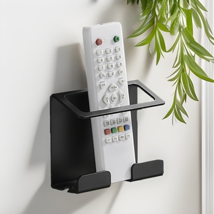 Wall Bracket Mobile Phone Charging Rack Punch-free TV Air Conditioner Remote Control Storage Rack Metal Rack