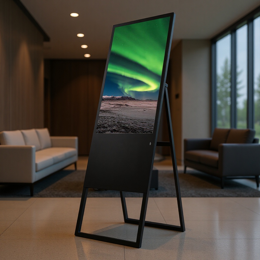 32/43寸电子水牌广告机 水牌展示架 酒店商场迎宾导航促销信息屏